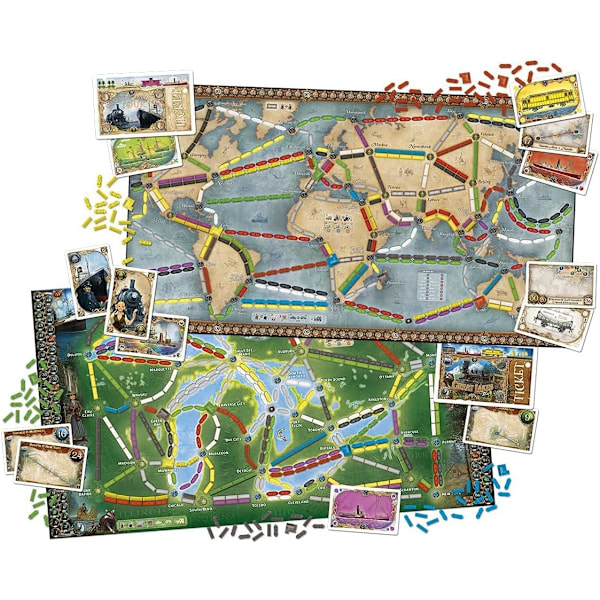 Ticket to Ride: Rails & Sails - Brætspil fra Days of Wonder | 2-5 Spillere