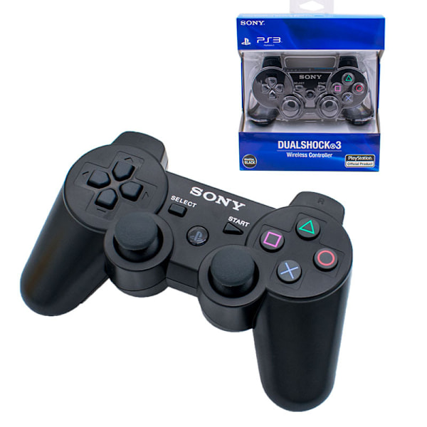 PS3 spillkontroller PS3 Bluetooth trådløs håndkontroll PS3 universell knapp spillkontroller blue