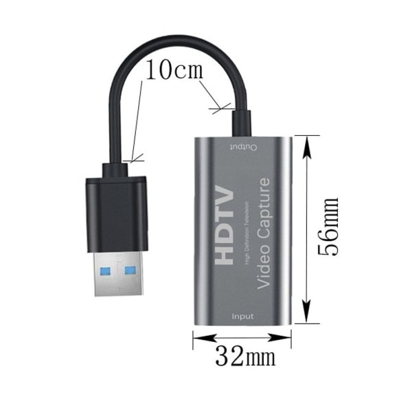 USB till HDMI-adapter Typ-A till HDMI-adapter HDMI-skärmadapter