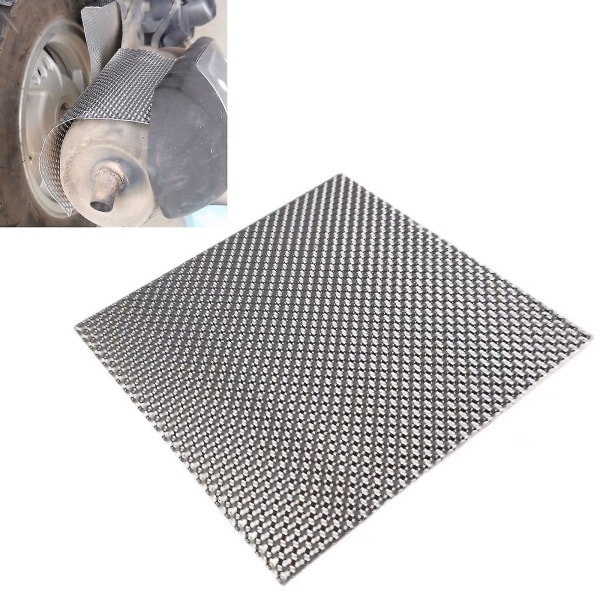 Præget aluminium varmebeskyttelse varmebeskyttelse bundplade brændstoftank sølv turbo manifold 300mm X 500mm aluminium