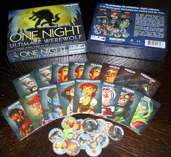 Bezier brettspill One Night Ultimate Werewolf Black - Perfekt