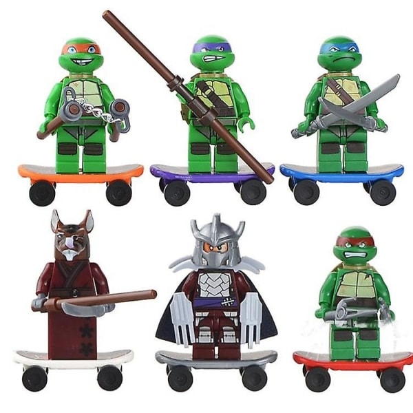 Børns pædagogiske byggeklodser legetøj Teenage Mutant Ninja Turtles Præsenterer Teenage Mutant Ninja Turtles Byggeklodser