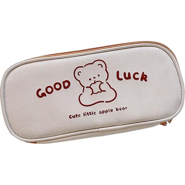 (björn C) Kawaii Style Etui med stor kapacitet til studerende, teenagere, piger, til gymnasiet, universitetet, kontoret