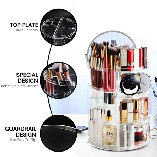 Roterende Makeup Stativ Organizer