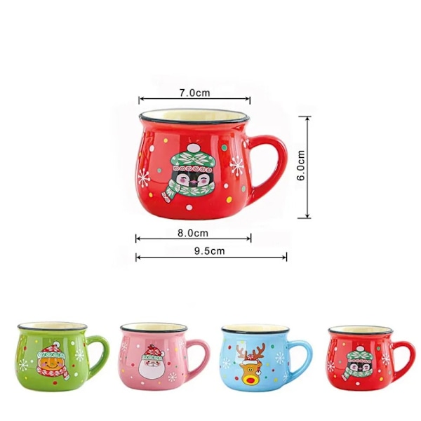 Keramisk julekop kaffekop RØD PINGVIN RØD PINGVIN Red Penguin Red Penguin