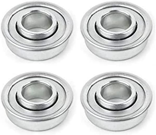 4 st Universal Gräsklipparhjul Lager 12,7 mm x 28,6 mm Silver