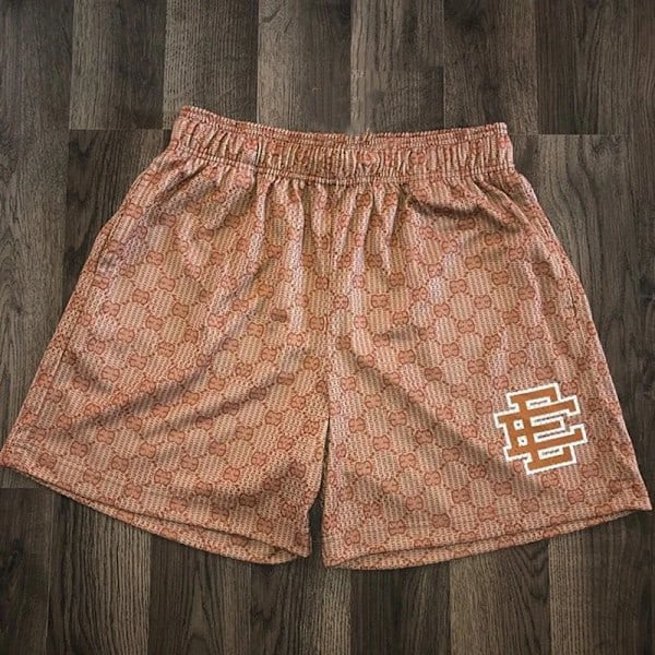 Herre Sommer Eric Eman Ee Basic Mesh Shorts Klassiske Blomstrete Trykte Gym Shorts Strandshorts W10 XXL