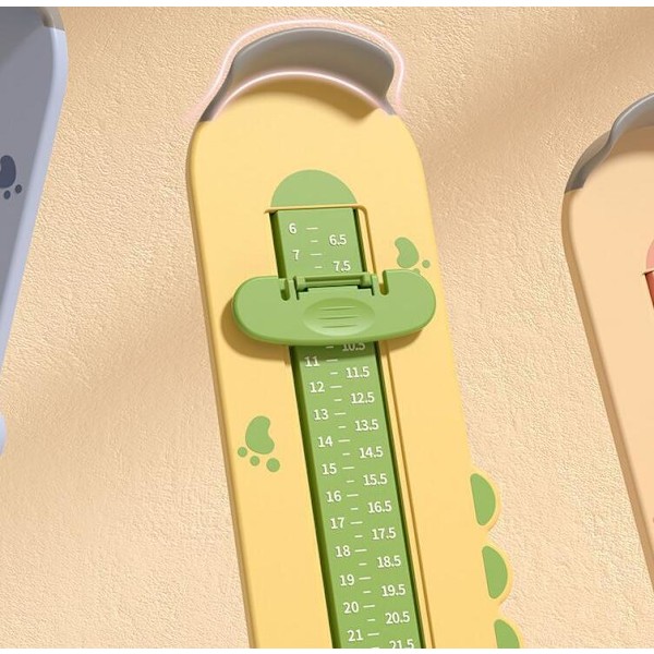 Baby Foot Length Measurer Shoe Size Measuring Device Yellow
