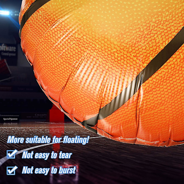 6 stk Sæt 18 Tommer Basketball Balloner Festartikler Aluminiumfolie Ballon Sport Fest Balloner Til Fødselsdag Sport