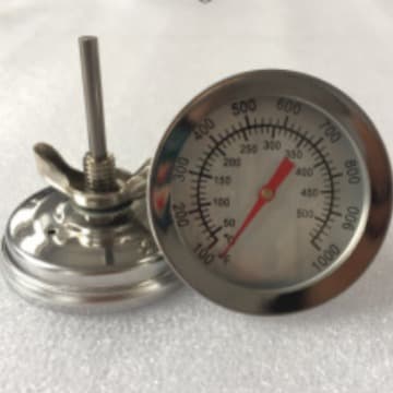 Termometer Utomhusgrillar BBQ Grill Inbyggd Locktermometer Kol Utomhusgrillar Röklåda Trärök