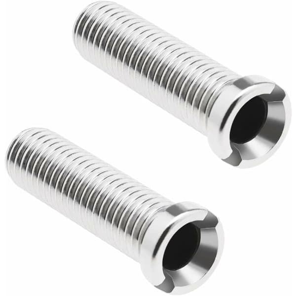Silskurvskrue i rustfritt stål m12×45mm for plugg 2 stk