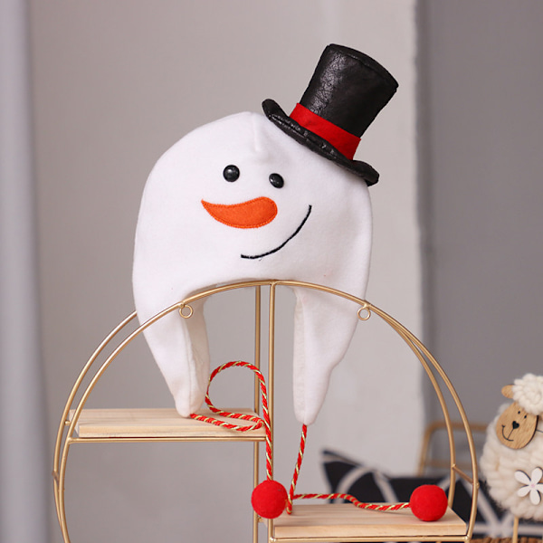 Julhatt tecknad gammal man snögubbe älg barn vuxen kreativitetshatt semesterdekoration present present Snögubbe