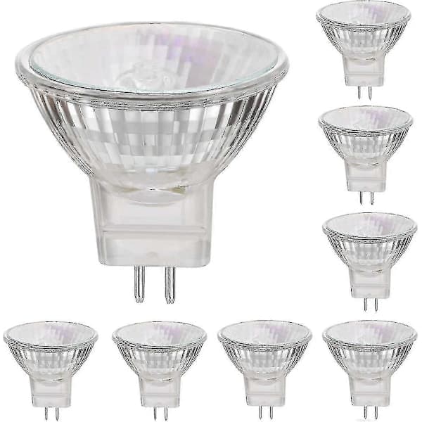 12V 35W Halogenlampor GU5.3 Spot Base Varmvit, Dimbar, 8-pack 20W