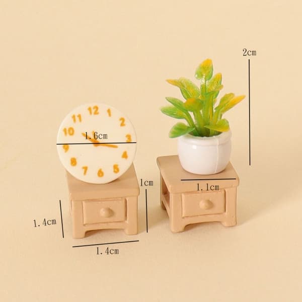 Dukkehuss Miniature Sofa Te Bord 7 7 7 7