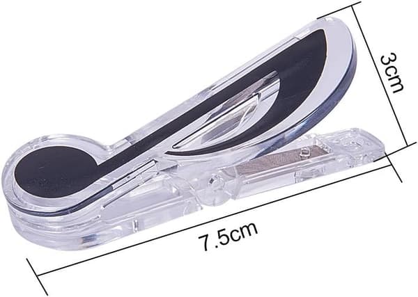 Notes - Sett med 5 transparente notestativ i plast for boksider B