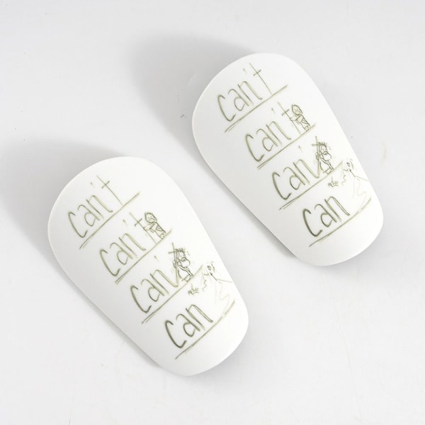 1 Par Mini Benskydd Fotboll Benskydd SWHITE VIT S SWhite White