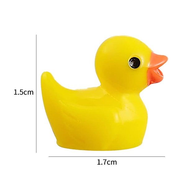 Mini Gule Ænder Andunger Små Ænder Havedekoration Akvarium Dukkehus Potteplanter Dekoration{GKS}