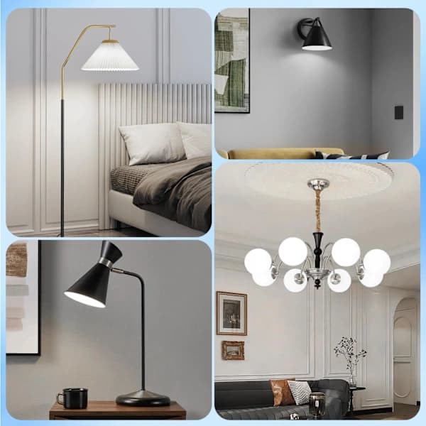 A60 E27 LED-lampa Kallvit 6500K - 10W A60 Globlampor - 1600 lumen - CRI ≥ 80 - Ej dimbar - 7-pack