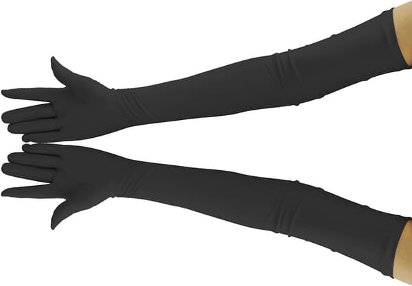 Vuxen Över Armbåge 51 cm Stretch Långa Spandex Operahandskar