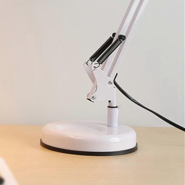 Metall Lampesokkel Baseplate Erstatning for Skrivebords-/Bordlampe, Robust Bunntilbehør White