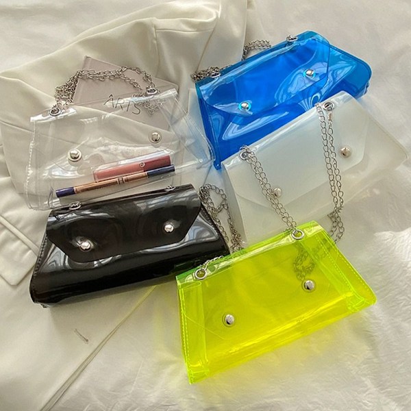 Kæde Skuldertaske Crossbody Taske TRANSPARENT transparent