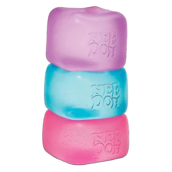 Schylling Nice Cube NeeDoh Stressboll - Sensoriska leksaker, ångest & stressavlastning - Överlägsen