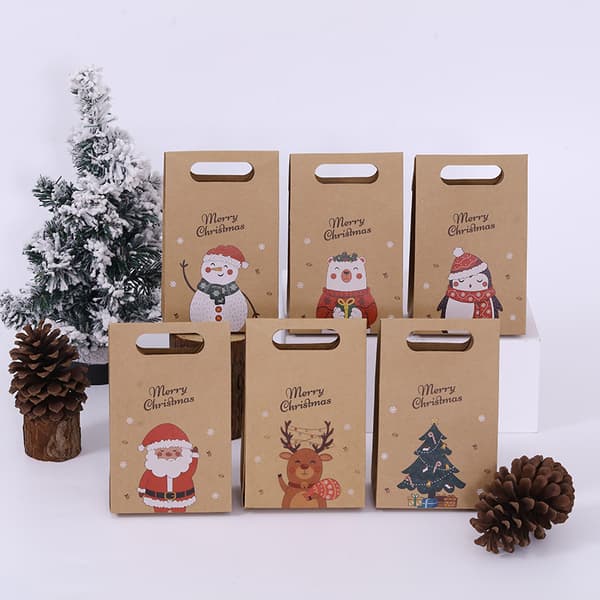 24 st Julklappspåsar Jultomte Julafton presentförpackning Julklappsaskar