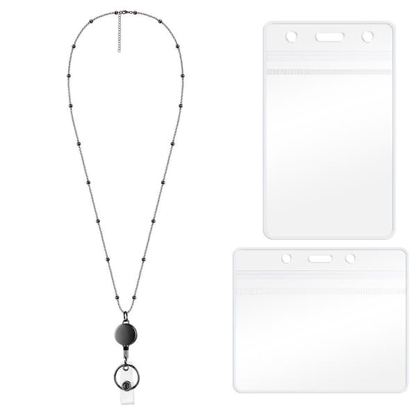 ID-brikker Lanyards Visitkortsholder SORT black