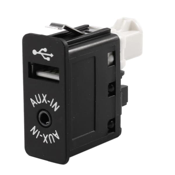 Bil USB AUX In-kontakt Auxiliär Ingång Socket Adapter för E81 E87 E90 F10 F12 E70 X4 X5 X6