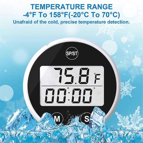 Digitalt isbadtermometer Vannbadtermometer med digitalt display Vanntett Cold Plunge Floa