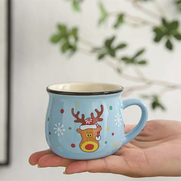 Keramisk julekop kaffekop RØD PINGVIN RØD PINGVIN Red Penguin Red Penguin