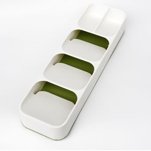 Drawerstore Liten Bestikkboks Hvit Plast Liten Yggb white