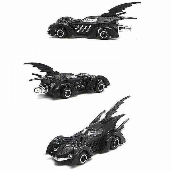 6 kpl Batmobile-metalliautoja, ei vetoa