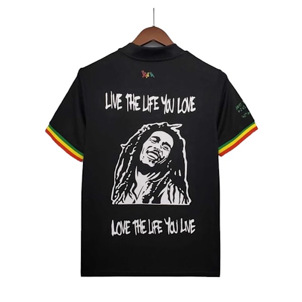 21/22 Ajax 3. Division Bob Marley Special Edition fodboldtrøje mænds sort Sort Black S