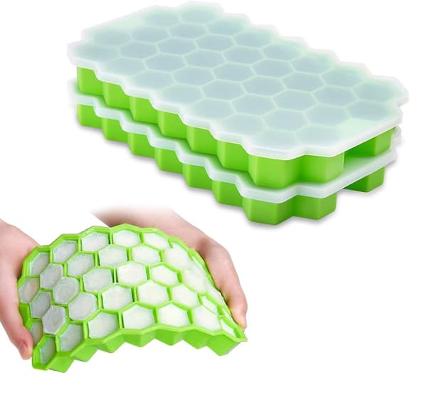 Fleksible isterningebakker i silikone, 2-pak