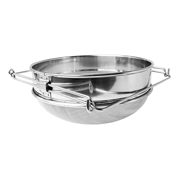 Dobbelt filter i rustfrit stål, honningfilter, biavler