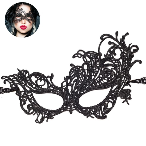 Lyxig Spetsmaskerad Mask för Kvinnor