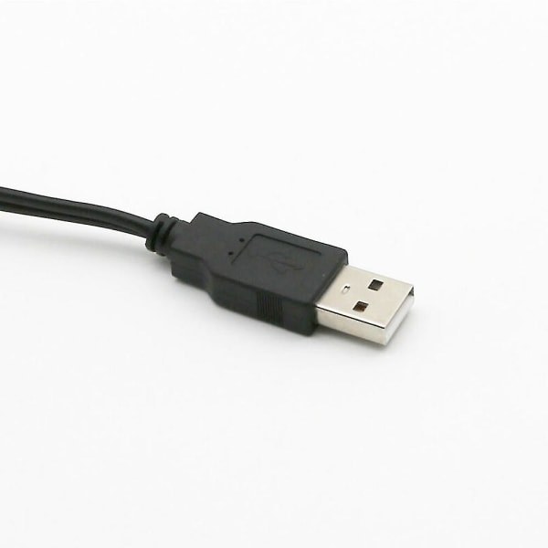 USB A-stik til 2x RCA Phono-stik AV-kabel LED PC TV Aux Audio Video Adapter