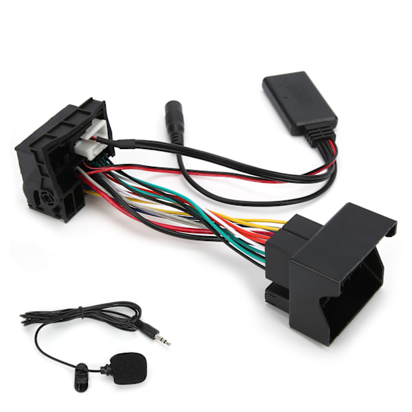 12-nastainen Bluetooth AUX-IN-kaapeli Stereoliitäntä Mikrofonilla Sopii Peugeot 207 307 407 308