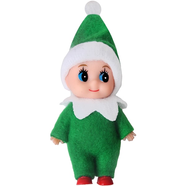 6 st Mini Baby Tomtar Dockor Jultomte Mini Små Tomtar Plysch för Flicka Pojke Barn 7cm
