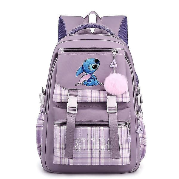 Ny Lilo og Stitch Stitch Skoletaske Studenter Rygsæk #09