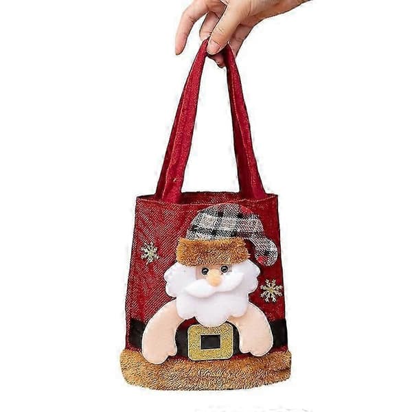 Juldekorationer, julklappspåsar, julgodispåsar, julfruktpåsar, juläppelpåsar, julhandväskor Plush-edged koala bear