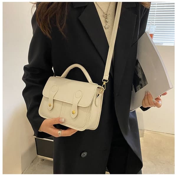 Axelremsväska Crossbody väska VIT white