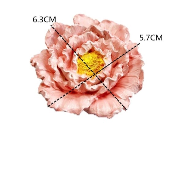 Pionblomma Rosblomform Handgjorda Blomljus D