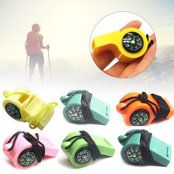 3 stk. Multifunktionsfløjte 2i1 Kompas 5 5 5 5