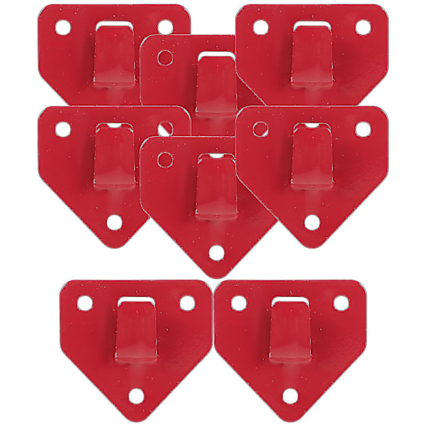 8 st Väggmonterad brandsläckarkrok Kraftig Brandsläckare Fäste Hållare Röd 6.2X6.2cm Red