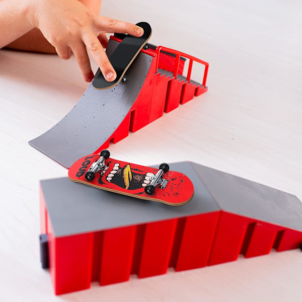 Nyt Professionelt Fingerboard Skateboard, Trædæk Leje Hjul Legetøj Gave (8020-6)