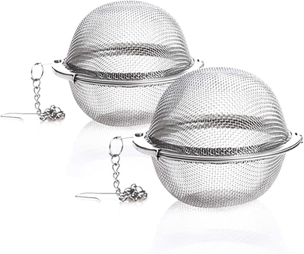 2-pak tesil - tekugle i rustfrit stål, premium