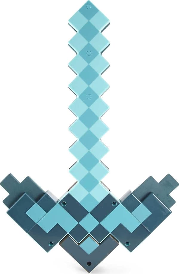 Minecraft Legetøj Sværd og Hakke Minecraft Spil Transformation Komfortabel Klassisk blue