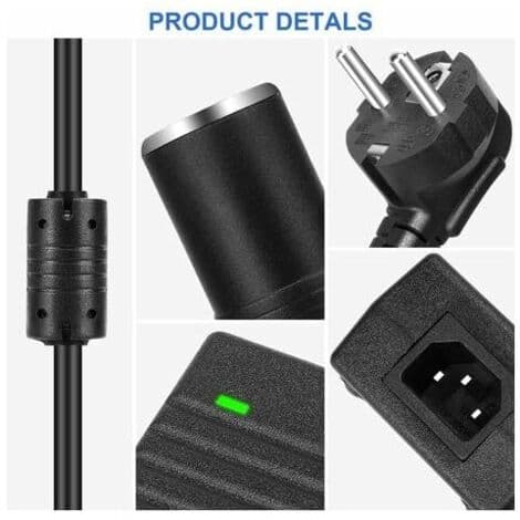 220V til 12V Konverter, 120W Cigarettænderstik Adapter, 10A AC til DC Adapter Ha,